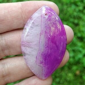 Purple Druzy Agate Diamond Pendant Gemstone